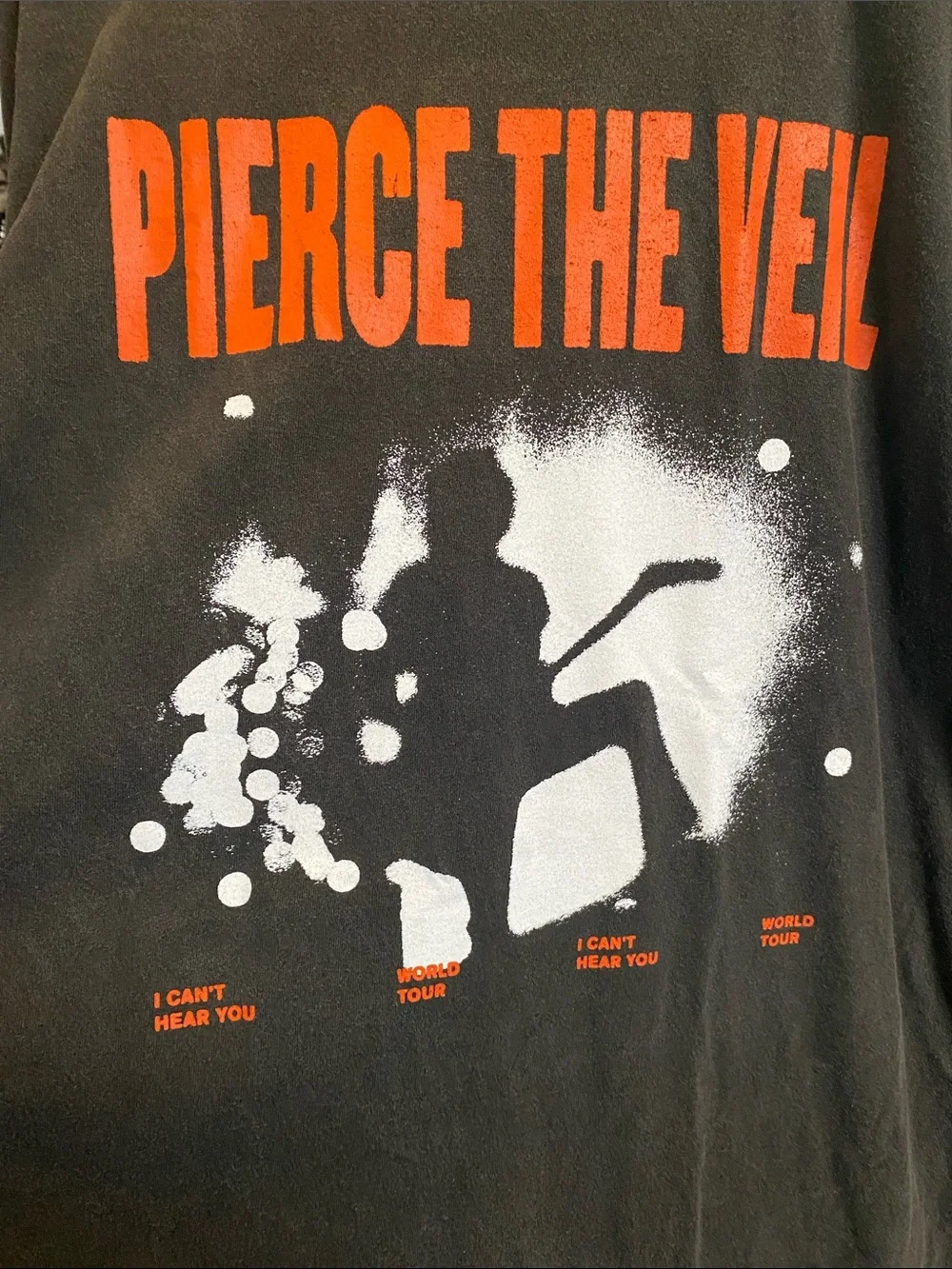 Pierce The Veil Thick Black Graphic Short Sleeve Tee